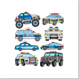 US Police Cars and Vehicles Posters and Art